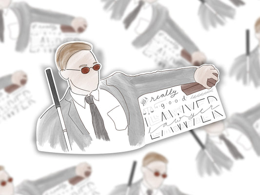 Matt Murdock Typography Sticker